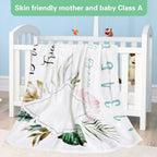 Baby Milestone Mat Blanket Photo Prop with Floral