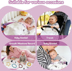 Baby Milestone Mat Blanket Photo Prop with Floral