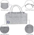 Baby Nappy Caddy Organiser 3MM Thick Felt Nursery