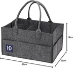 Baby Nappy Caddy Organiser 3MM Thick Felt Nursery