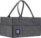 Baby Nappy Caddy Organiser 3MM Thick Felt Nursery