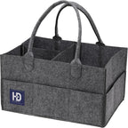 Baby Nappy Caddy Organiser 3MM Thick Felt Nursery