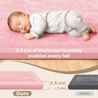 Baby Play Mat 3.5CM Thick Memory Foam Coral