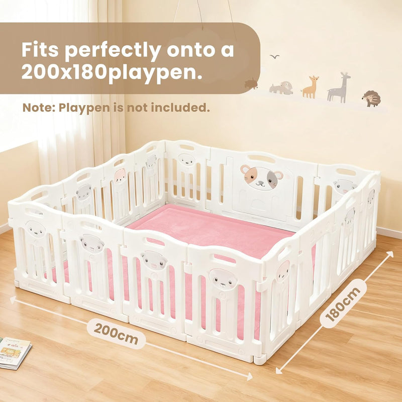 Baby Play Mat 3.5CM Thick Memory Foam Coral