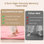 Baby Play Mat 3.5CM Thick Memory Foam Coral