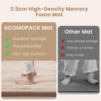 Baby Play Mat 3.5CM Thick Memory Foam Coral
