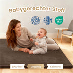 Baby Play Mat 3.5CM Thick Memory Foam Coral