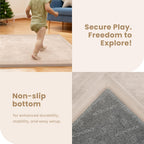 Baby Play Mat 3.5CM Thick Memory Foam Coral