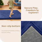 Baby Play Mat 3.5CM Thick Memory Foam Coral
