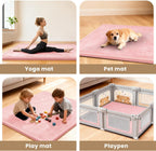 Baby Play Mat 3.5CM Thick Memory Foam Coral