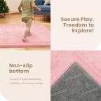 Baby Play Mat 3.5CM Thick Memory Foam Coral