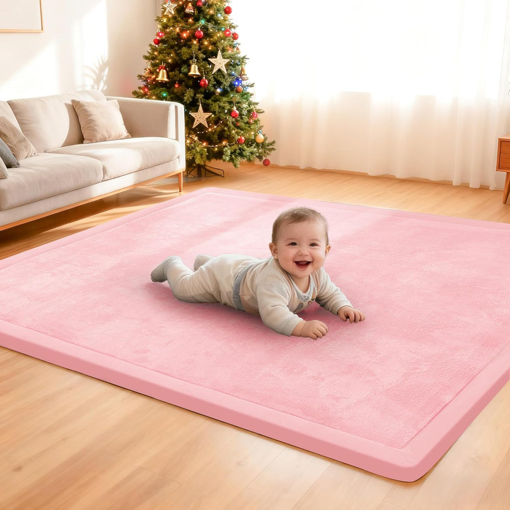 Baby Play Mat 3.5CM Thick Memory Foam Coral