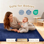 Baby Play Mat 3.5CM Thick Memory Foam Coral
