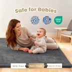 Baby Play Mat 3.5CM Thick Memory Foam Coral