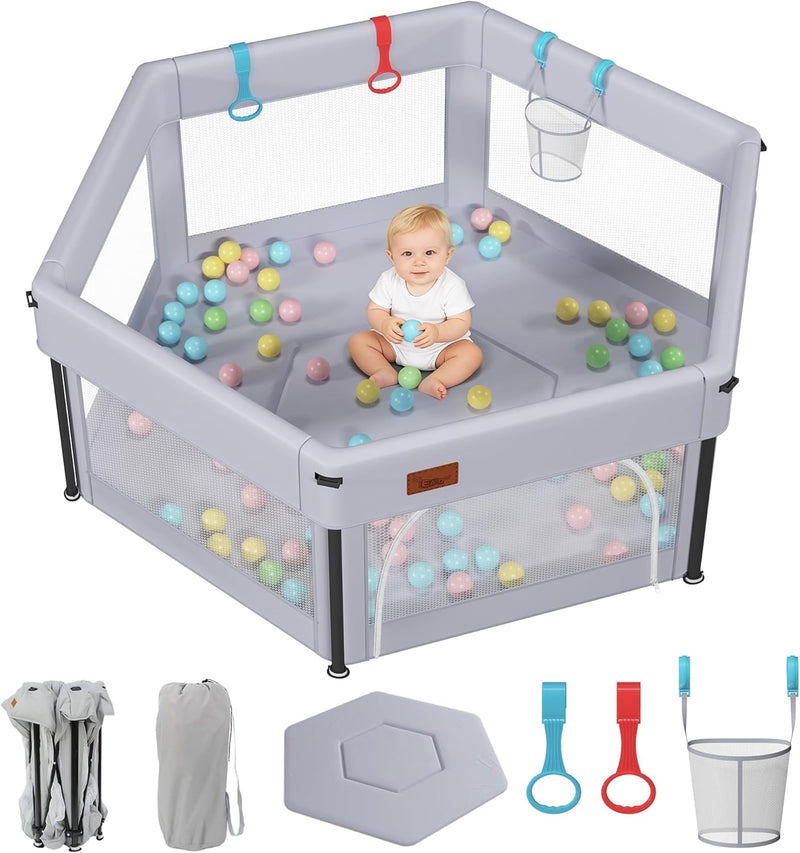 Large Baby Playpen with Mat