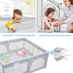Large Baby Playpen with Mat