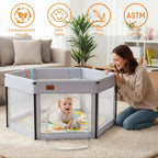 Baby Playpen Foldable for and Toddlers with Breathable