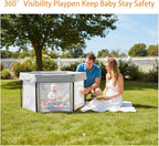 Baby Playpen Foldable for and Toddlers with Breathable