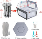 Baby Playpen Foldable for and Toddlers with Breathable