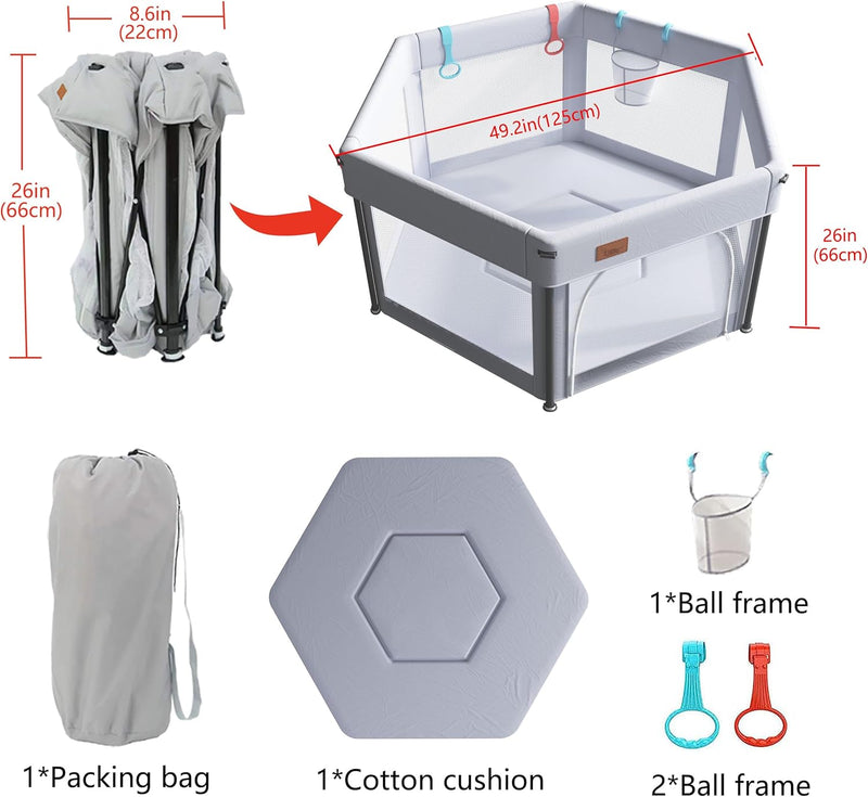 Large Baby Playpen with Mat