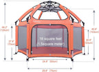 Baby Playpen Portable Playard with Safety Mattress