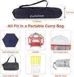Baby Playpen Portable Playard with Safety Mattress