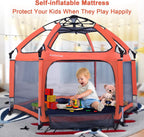 Baby Playpen Portable Playard with Safety Mattress