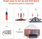 Baby Playpen Portable Playard with Safety Mattress