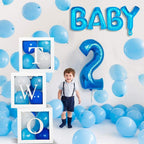 Baby Shower Decorations 4pcs Babyshower Balloon Boxes 112pcs