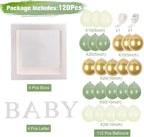 Baby Shower Decorations 4pcs Babyshower Balloon Boxes 112pcs