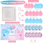 Baby Shower Decorations 4pcs Babyshower Balloon Boxes 112pcs