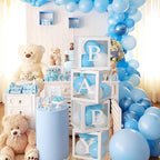 Baby Shower Decorations 4pcs Babyshower Balloon Boxes 112pcs