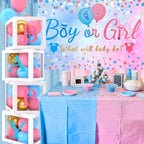 Baby Shower Decorations 4pcs Babyshower Balloon Boxes 112pcs