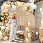 Baby Shower Decorations 4pcs Babyshower Balloon Boxes 112pcs