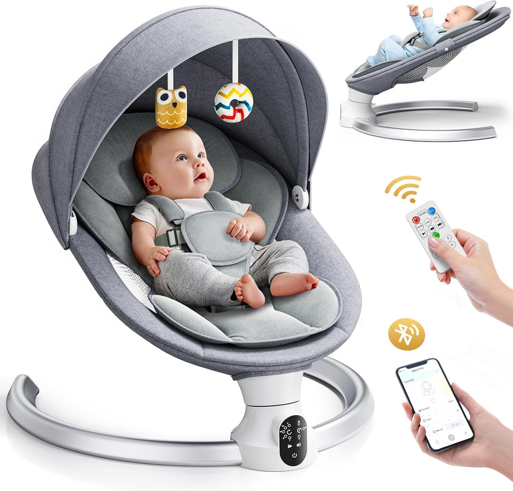 Baby Swing Chair Electric Bouncer with 5 Amplitudes