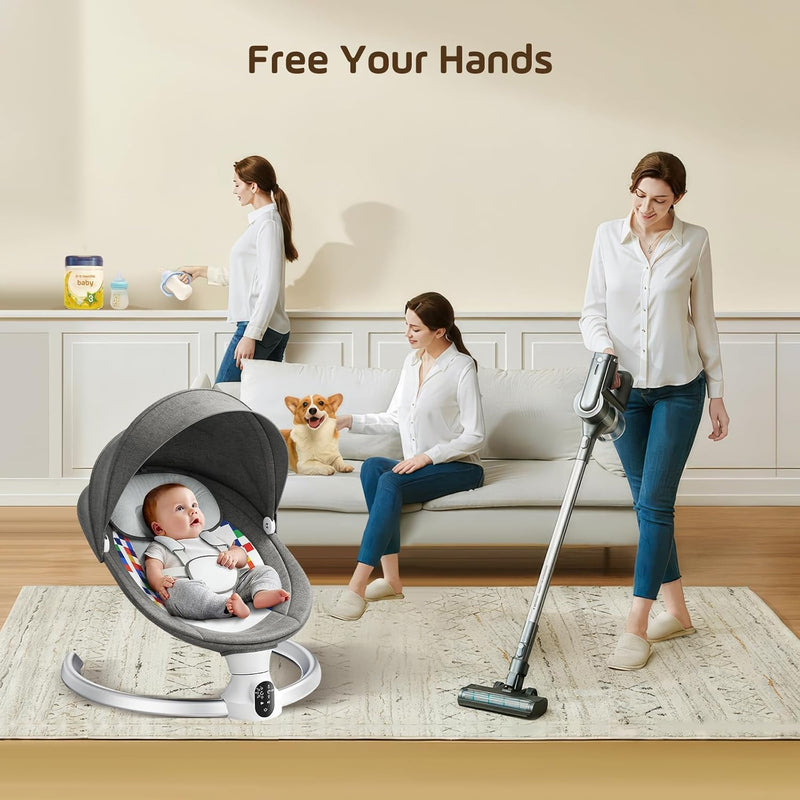 Baby Swing Chair Electric Bouncer with 5 Amplitudes