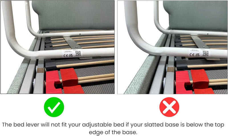 Backcarebeds Samson Bed Lever for Adjustable Beds Rail