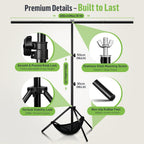 Background with T Backdrop Stand .5FT