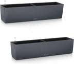 Balconera Colour 80 Self Watering Planter Plastic (Set of 2)