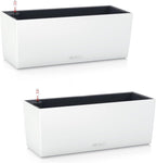 Balconera Colour 80 Self Watering Planter Plastic (Set of 2)
