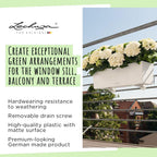 Balconera Colour 80 Self Watering Planter Plastic (Set of 2)