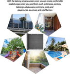 Balcony Privacy Protective Screens 0.9x5m Wide Netting Garden
