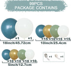 Balloon Arch Kit 113 Pcs Balloons with Bluey
