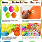 Balloon Arch Kit 113 Pcs Balloons with Bluey