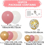 Balloon Arch Kit 115pcs Sage Ballloon with Confetti
