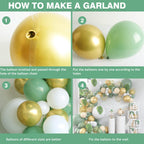Balloon Arch Kit 115pcs Sage Ballloon with Confetti