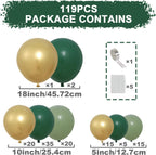Balloons Arch Kit 185 Pcs Sand Balloon Garland