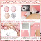 Balloons Arch Kit 185 Pcs Sand Balloon Garland