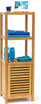 Bamboo Bathroom Shelf with 5 Shelves