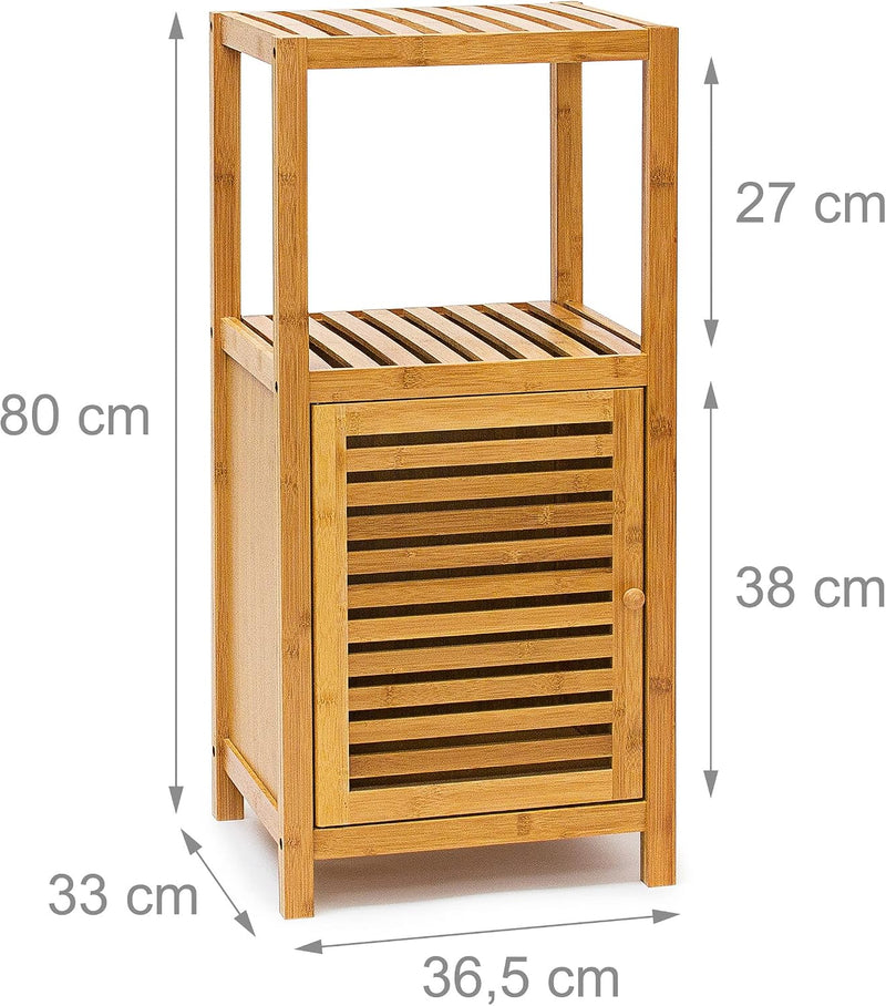 Bamboo Bathroom Shelf with 5 Shelves
